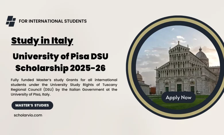 University of Pisa DSU Scholarship